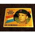 1960 Topps # 137 RC Lou Klimchock Kansas City A...