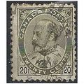 Canada 1903 SG186 20c Deep Olive-Green Fine Use...
