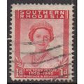 Southern Rhodesia KGVI 1947 Victory 1d Carmine ...