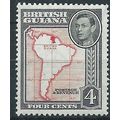British Guiana 1938 SG310 4c Scarlet & Black Mo...