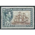 Pitcairn Island 1940 SG6 6d Brown & Deep Greeni...
