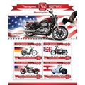 MALDIVES 2015 SHEET MNH MOTORCYCLES TRANSPORT H...