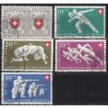 SCHWEIZ SWITZERLAND [1950] MiNr 0545-49 ( O/use...