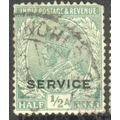 India 1912 - SG O76 - KGV ½a green (SERVICE) us...