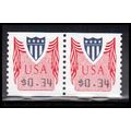 CVP32 34c Shield Very Fine MNH Pair PA4987