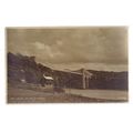 MENAI BRIDGE, WALES unused antique postcard RP ...