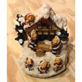 Jingle Bells 5 x5 Ceramic Bears See Sawing Figu...