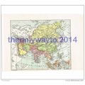 Asia, Book Map Illustration (Print), John Barth...