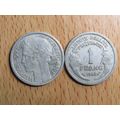 France Republic 1945 1 Franc Coin