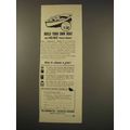 1949 Borden Co. Chemical Division Cascophen Glue Ad - Build Boat