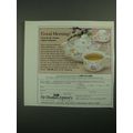 1987 Sir Thomas Lipton Tea Breakfast Set Ad - G...