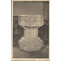 Vintage PC - Ancient Font, Yeovil Parish Church...