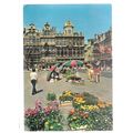 THE MARKET PLACE, BRUSSELS, Belgium .used postc...