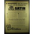 1950 Glidden Spred Satin Ad - 2 reasons why we cannot supply all the demand