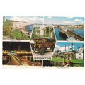 multiview, BRIGHTON, SUSSEX used vintage postca...