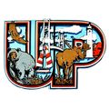 Upper Peninsula Michigan Collage Fridge Magnet