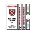 Table Football Subbuteo Box Label West Ham Unit...