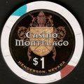 Montelago. $1 Casino Chip. Henderson, NV. B59.