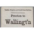 LONDON BRIGHTON & SOUTH COAST RLY LUGGAGE LABEL...