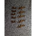Pack of 5 Wooden laser cut 3mm Words 'Mum' and ...