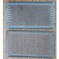 Perforated plate steel grey 227 x 133 mm Lektro...