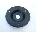 1/4" Jack Socket black Steel round mounting pla...