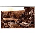 Sepia Postcard - Bishopston Valley near Mumbles...