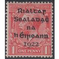 Ireland Sg2 1d Scarlet lightly m/mint (G11)