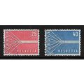 SWITZERLAND 1957 EUROPA SG 585 / 586 SET 2 VALS...
