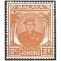 Johore 1949 SG134 2c Orange Mounted Mint . .. .