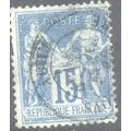 France 1876 - SG279 - 15c blue - Peace & Commer...