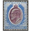 Malta 1903 SG41 2 1/2d Maroon & Blue Mounted Mi...
