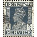 INDIA, King George VI, official, slate blue 193...