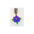 Scrimshaw Flower Pendant 8