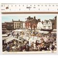 old postcard Market Place, Knaresborough