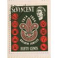St Vincent 1964 Anniversary Boy Scouts 50c Used...