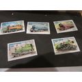 CAMBODIA, ASIA . set of 5 loose stamps railway,...