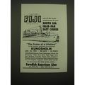 1958 Swedish American Line Ad - Fiji one of the exotic experiences