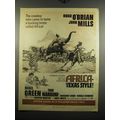 1967 Africa Texas Style Movie Ad - The cowboy who came to tame a bucking