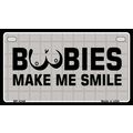 Boobies Make Me Smile Metal Bike License Plate ...