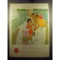 1957 Coca-Cola Soda Ad - Under the sun of the Caribbees, talented Jack Potter