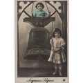 Child Bellringing Bellringers Real Photo Disast...