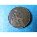 1905 EDWARD VII ONE PENNY FREE POST.