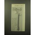 1959 B. Altman & Co. Continental Tie Ad - The continental the shape of ties