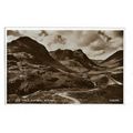 The Three Sisters, Glencoe. RP Postcard.