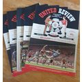 X 5 Manchester United Vintage Football Programm...