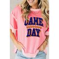 Peach Blossom Raw Seam Patchwork GAME DAY Lette...