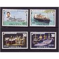 ANGUILLA 1977 ROYAL VISIT SET 4 VALS U/M MINT