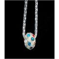 Fine Coloured Crystal Silver Plated Charm Penda...