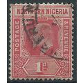 Northern Nigeria 1910 SG29 1d Carmine Fine Used...